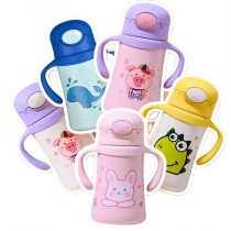 12 OZ Stainless Steel Kids Water Bottle Double Wall Beverage Carry Kid Cup Vacuum Insulated Leak-Proof Thermo for kids