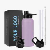 Handy affordable coated double wall vacuum sports insulated tumbler water bottle stainless steel insulation